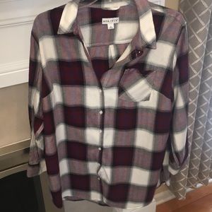 Plaid button down